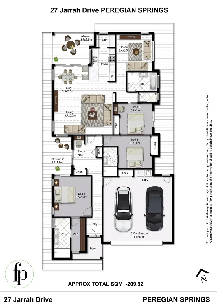 Floorplan of Homely house listing, 27 Jarrah Drive, Peregian Springs QLD 4573