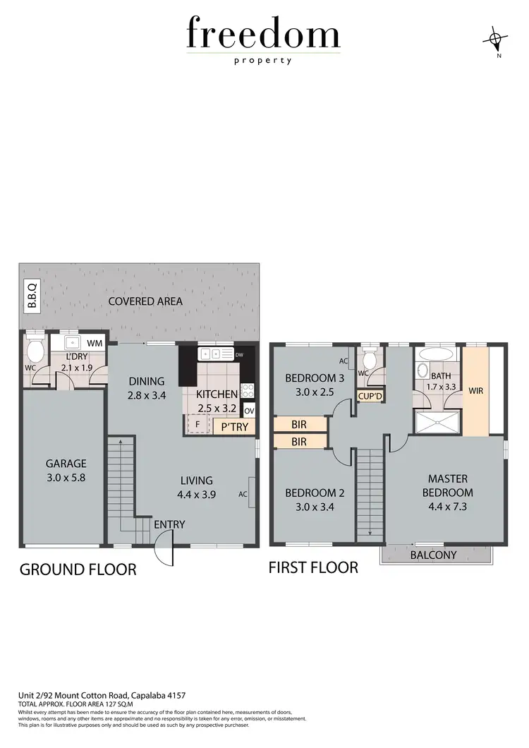 Floorplan of Homely semi-detached listing, 2/92-94 Mount Cotton Road, Capalaba QLD 4157