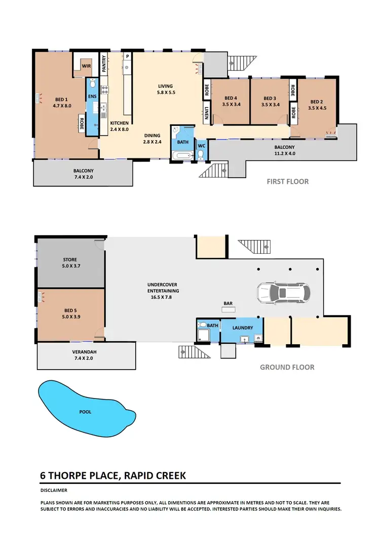 Floorplan of Homely house listing, 6 Thorpe Place, Rapid Creek NT 810
