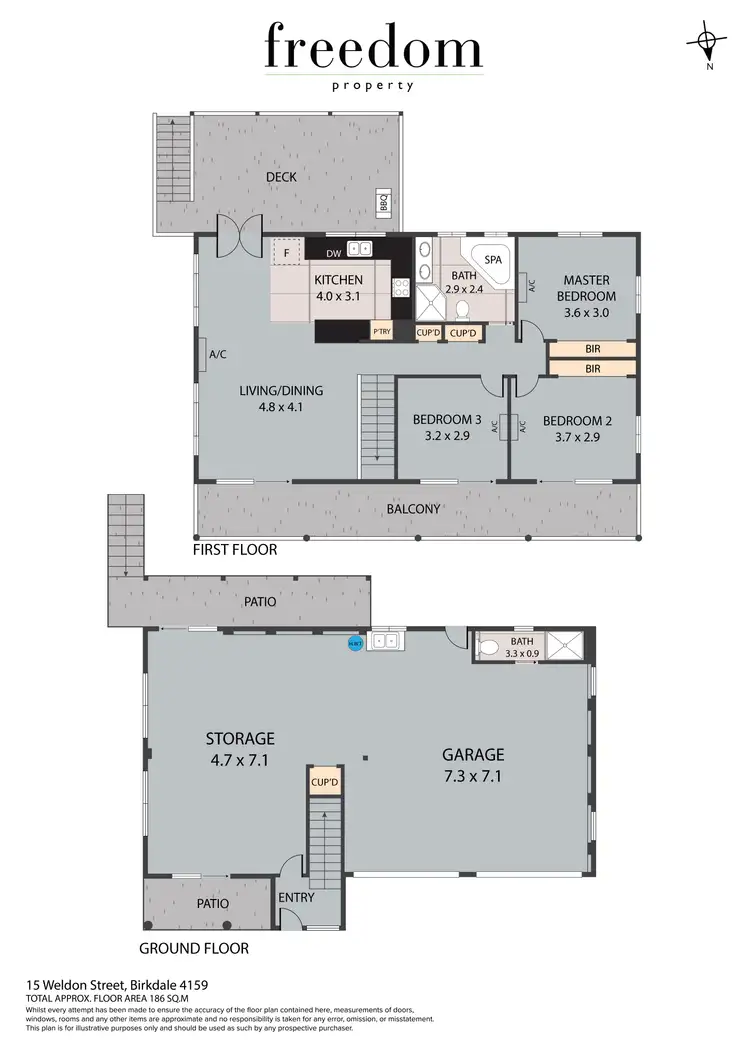 Floorplan of Homely house listing, 15 Weldon Street, Birkdale QLD 4159