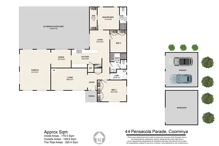 Floorplan of Homely rural property listing, 44 Pensacola Parade, Coominya QLD 4311