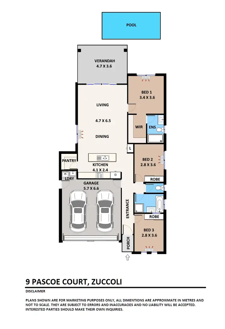 Floorplan of Homely house listing, 9 Pascoe Court, Zuccoli NT 832
