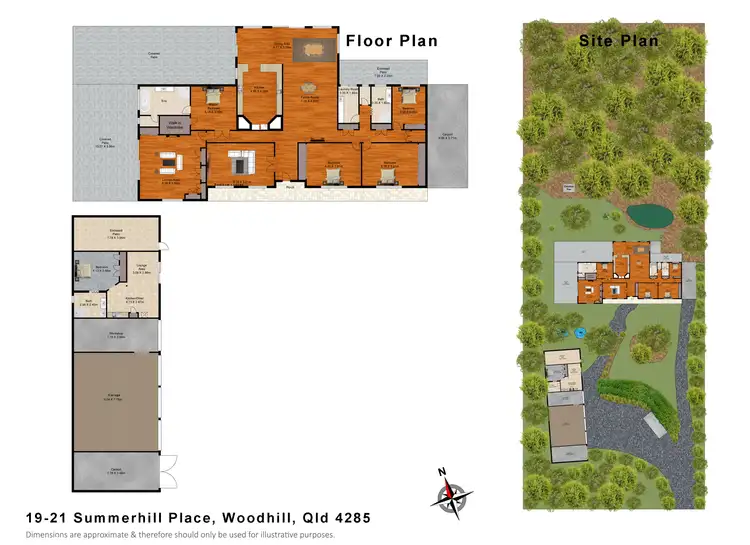 Floorplan of Homely house listing, 19-21 Summerhill Place, Woodhill QLD 4285