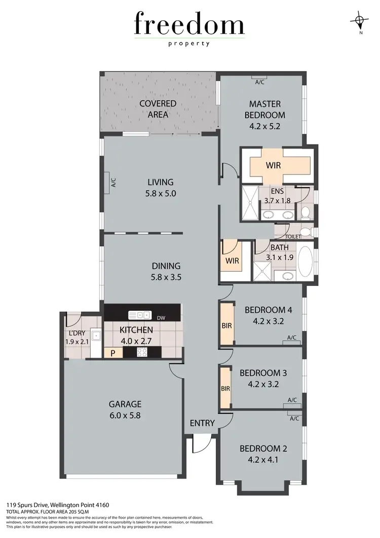 Floorplan of Homely house listing, 119 Spurs Drive, Wellington Point QLD 4160