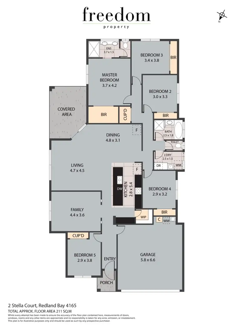 Floorplan of Homely house listing, 2 Stella Court, Redland Bay QLD 4165