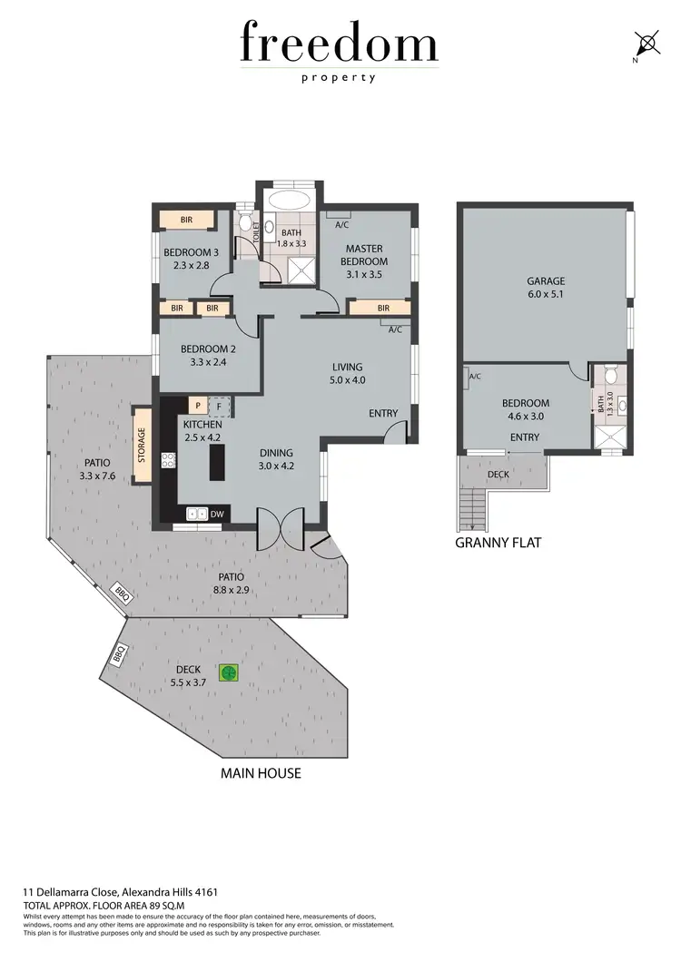 Floorplan of Homely house listing, 11 Dellamarra Close, Alexandra Hills QLD 4161