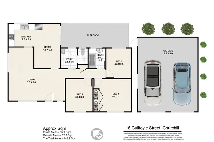 Floorplan of Homely house listing, 16 Guilfoyle Street, Churchill QLD 4305