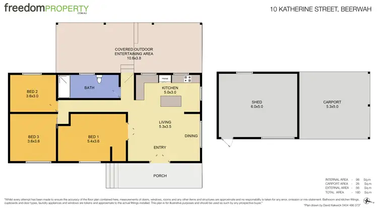 Floorplan of Homely house listing, 10 Katherine Street, Beerwah QLD 4519