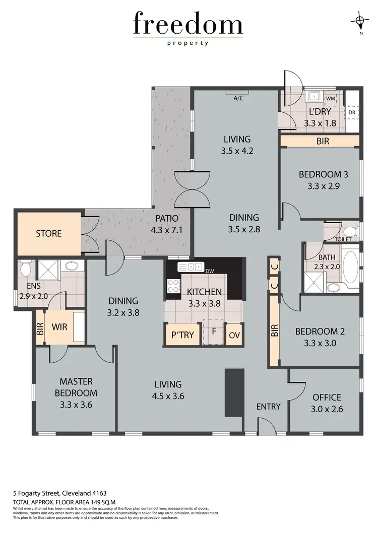 Floorplan of Homely house listing, 5 Fogarty Street, Cleveland QLD 4163
