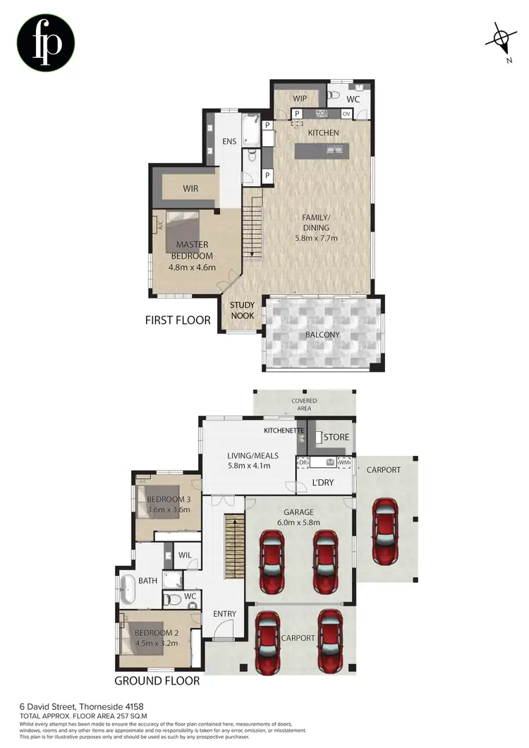 Floorplan of Homely house listing, 6 David Street, Thorneside QLD 4158