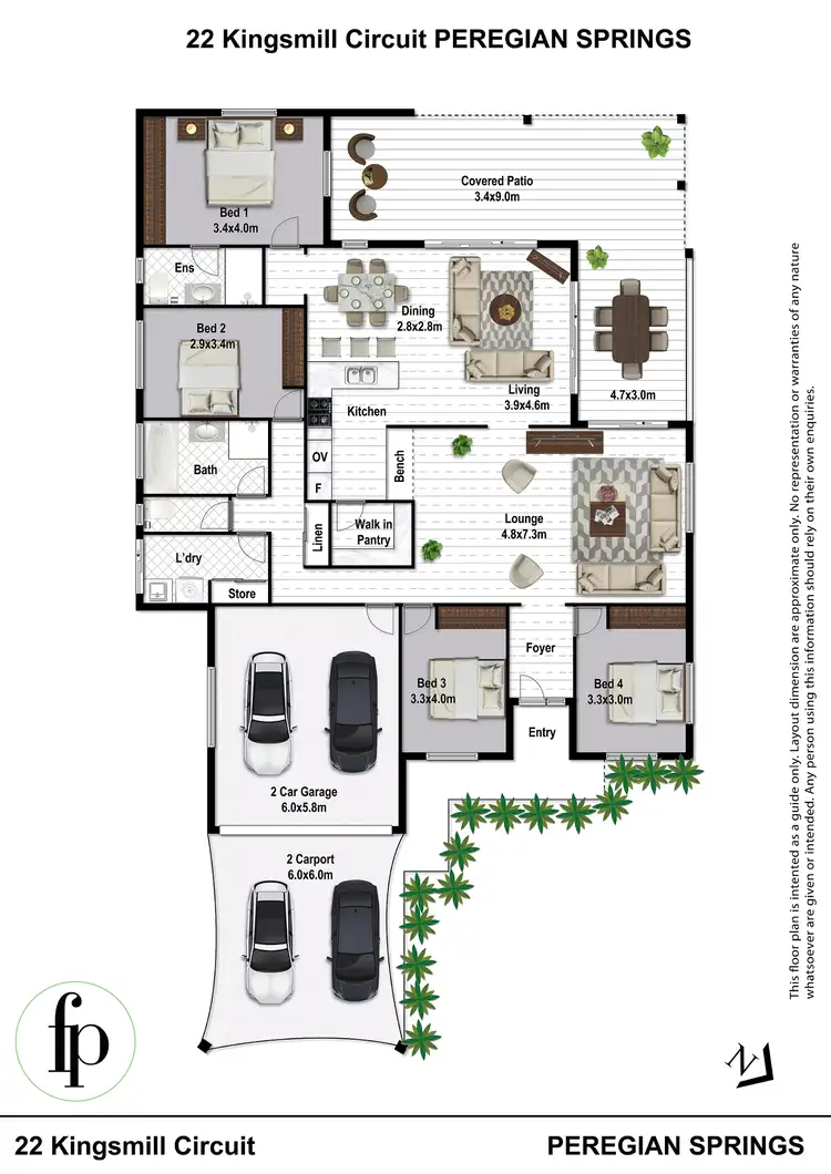 Floorplan of Homely house listing, 22 Kingsmill Circuit, Peregian Springs QLD 4573