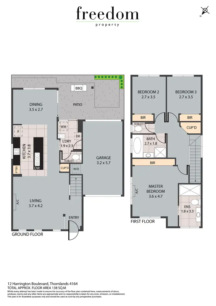 Floorplan of Homely house listing, 12 Harrington Boulevard, Thornlands QLD 4164