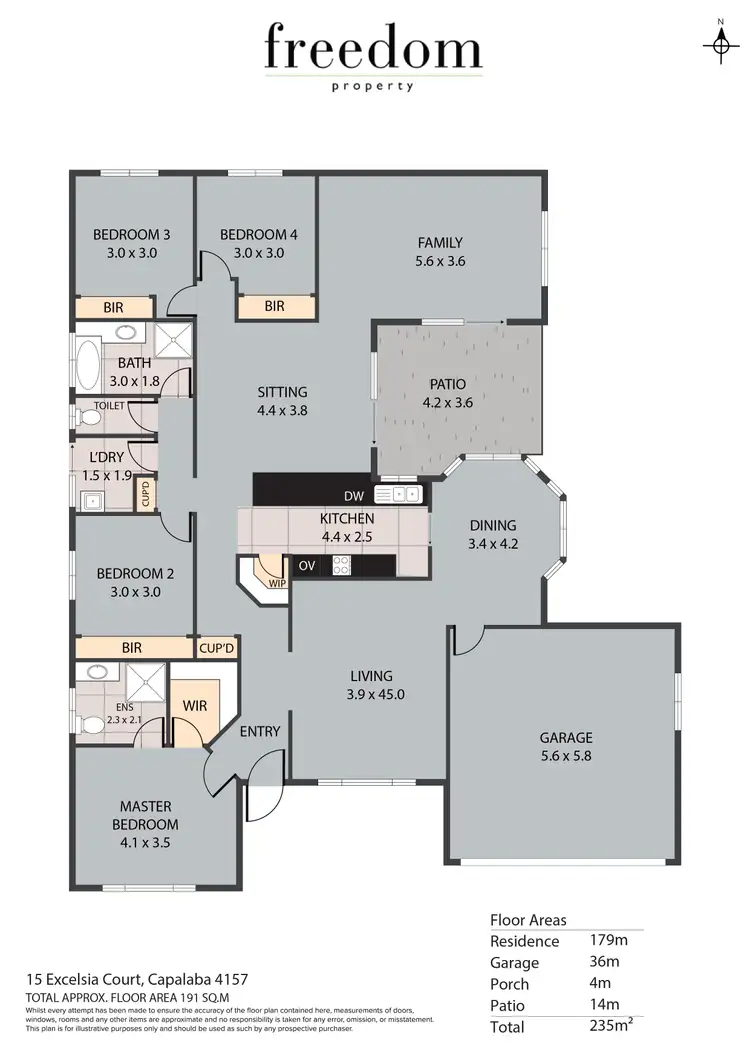 Floorplan of Homely house listing, 15 Excelsia Court, Capalaba QLD 4157