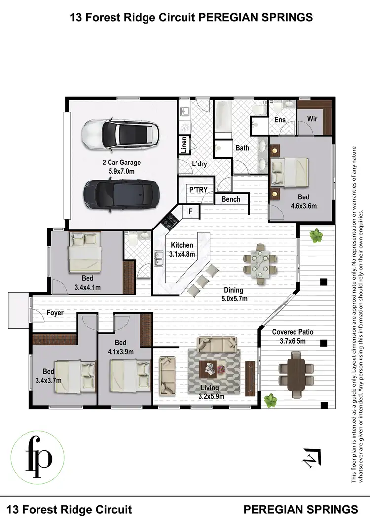 Floorplan of Homely house listing, 13 Forest Ridge Circuit, Peregian Springs QLD 4573