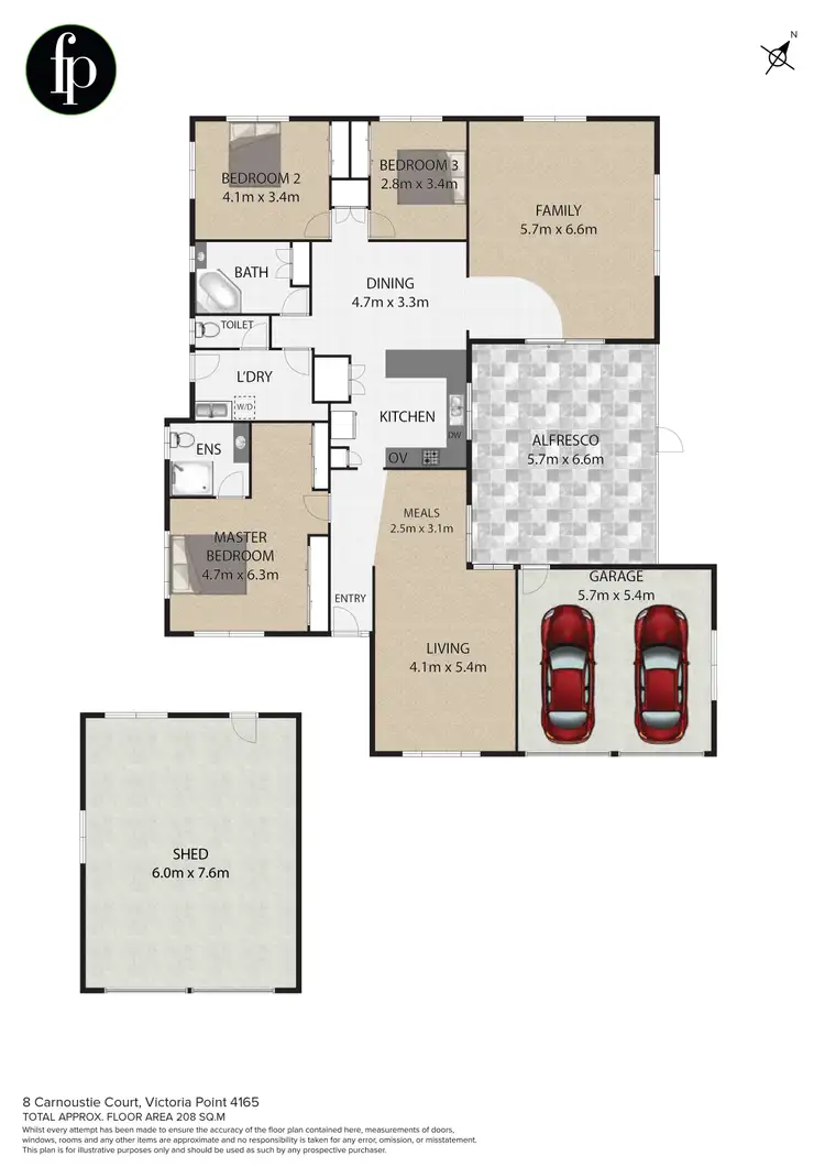 Floorplan of Homely house listing, 8 Carnoustie Court, Victoria Point QLD 4165