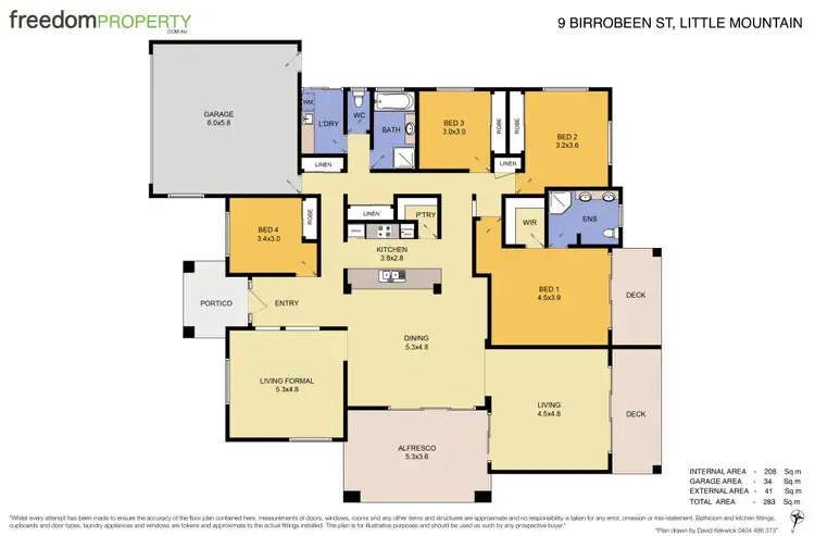 Floorplan of Homely house listing, 9 Birrobeen Street, Little Mountain QLD 4551