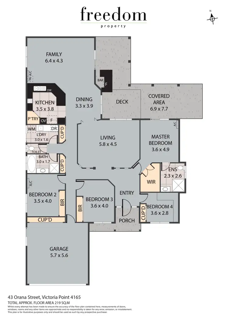Floorplan of Homely house listing, 43 Orana Street, Victoria Point QLD 4165