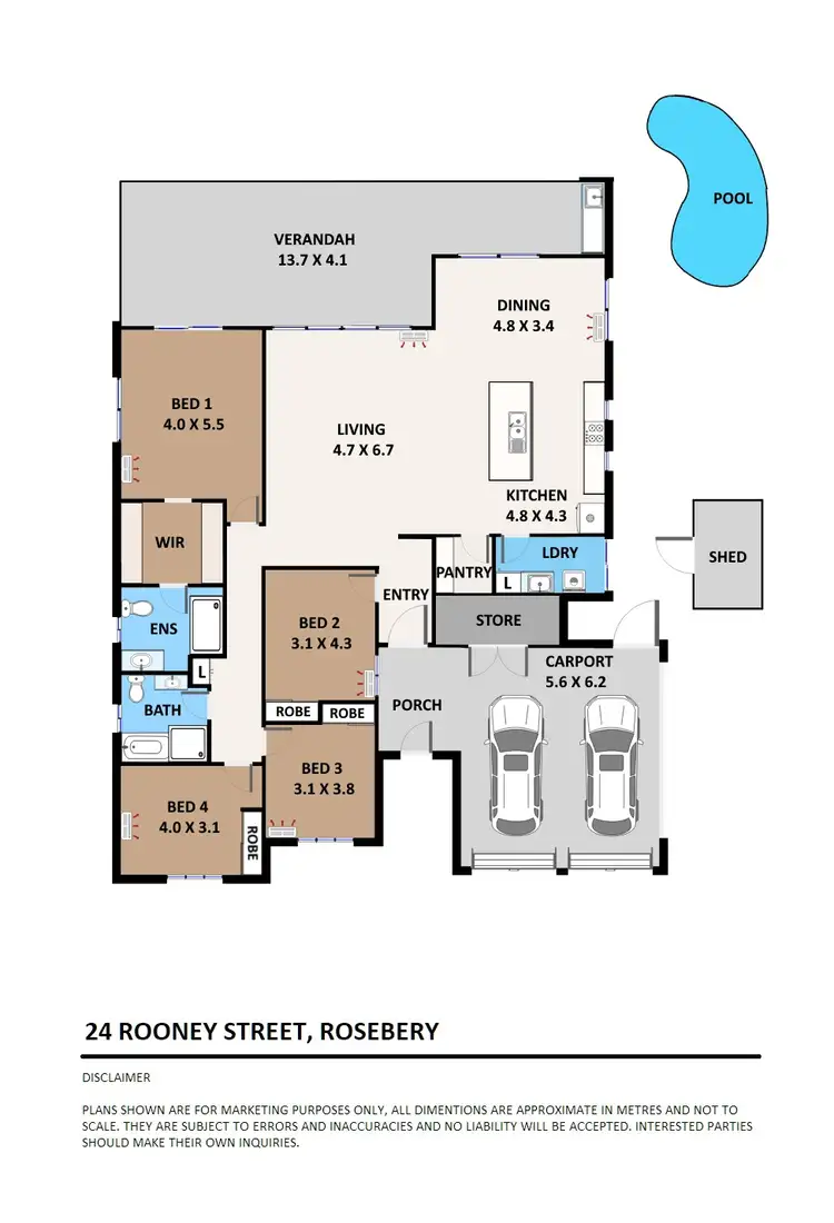Floorplan of Homely house listing, 24 Rooney Street, Rosebery NT 832