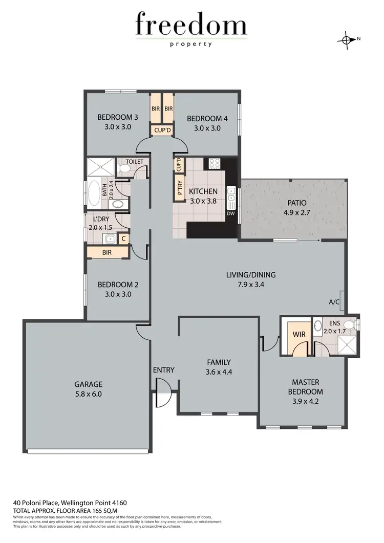 Floorplan of Homely house listing, 40 Poloni Place, Wellington Point QLD 4160