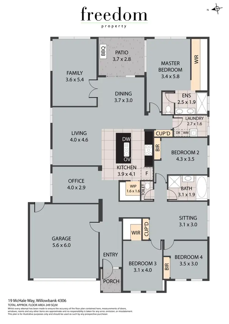 Floorplan of Homely house listing, 19 McHale Way, Willowbank QLD 4306