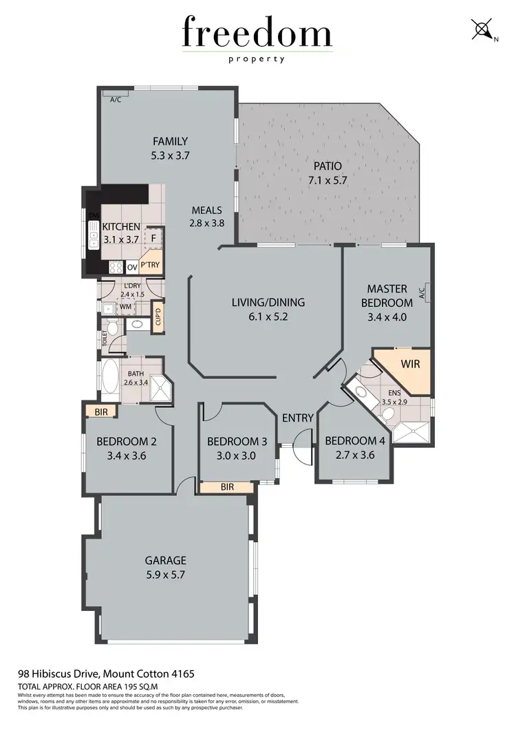 Floorplan of Homely house listing, 98 Hibiscus Drive, Mount Cotton QLD 4165