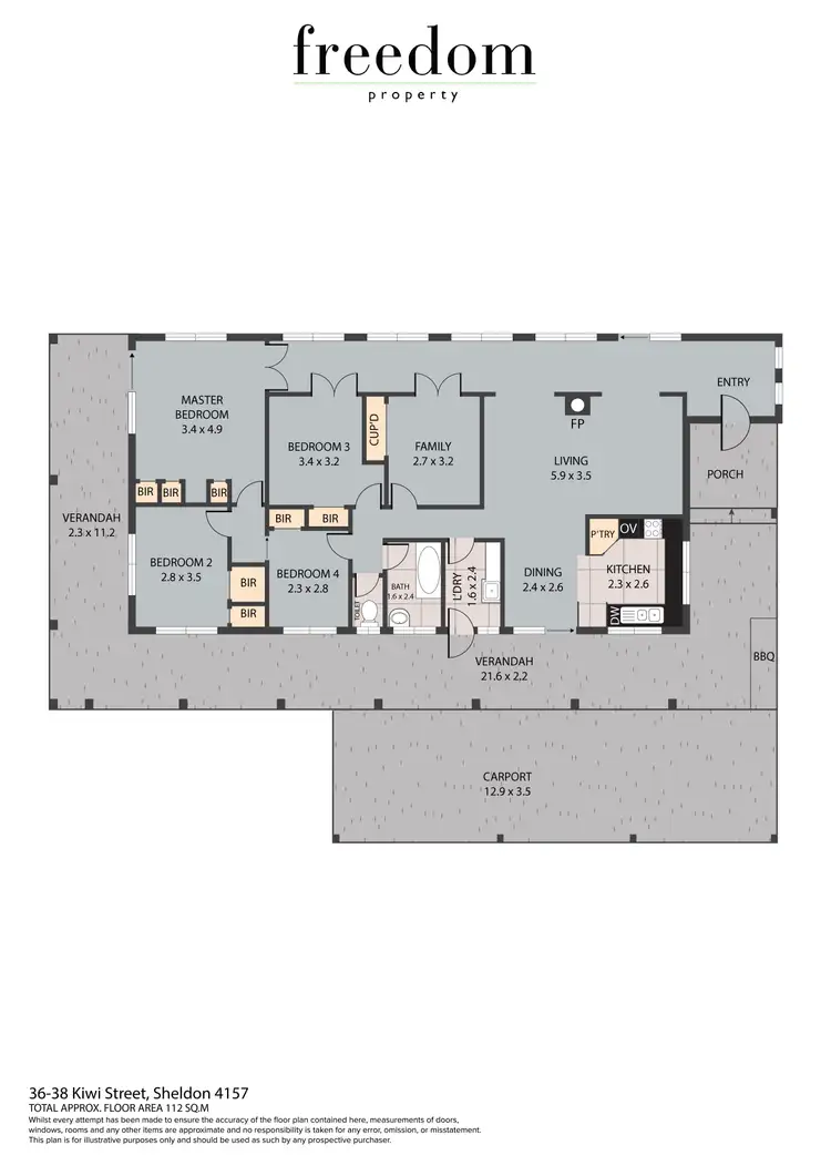 Floorplan of Homely rural property listing, 36-38 Kiwi Street, Sheldon QLD 4157