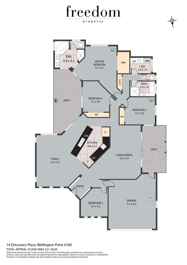 Floorplan of Homely house listing, 14 Discovery Place, Wellington Point QLD 4160