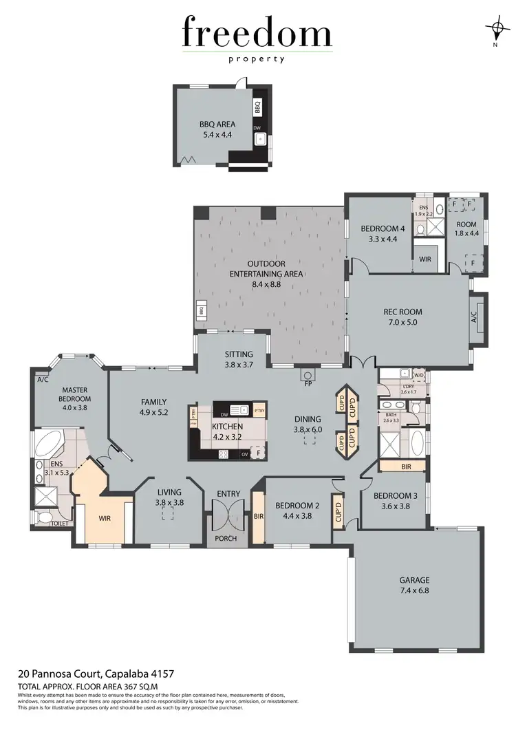 Floorplan of Homely rural property listing, 20 Pannosa Court, Capalaba QLD 4157