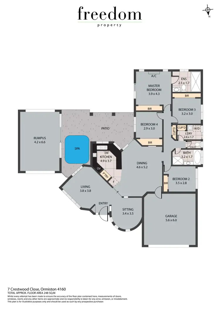 Floorplan of Homely house listing, 7 Crestwood Close, Ormiston QLD 4160