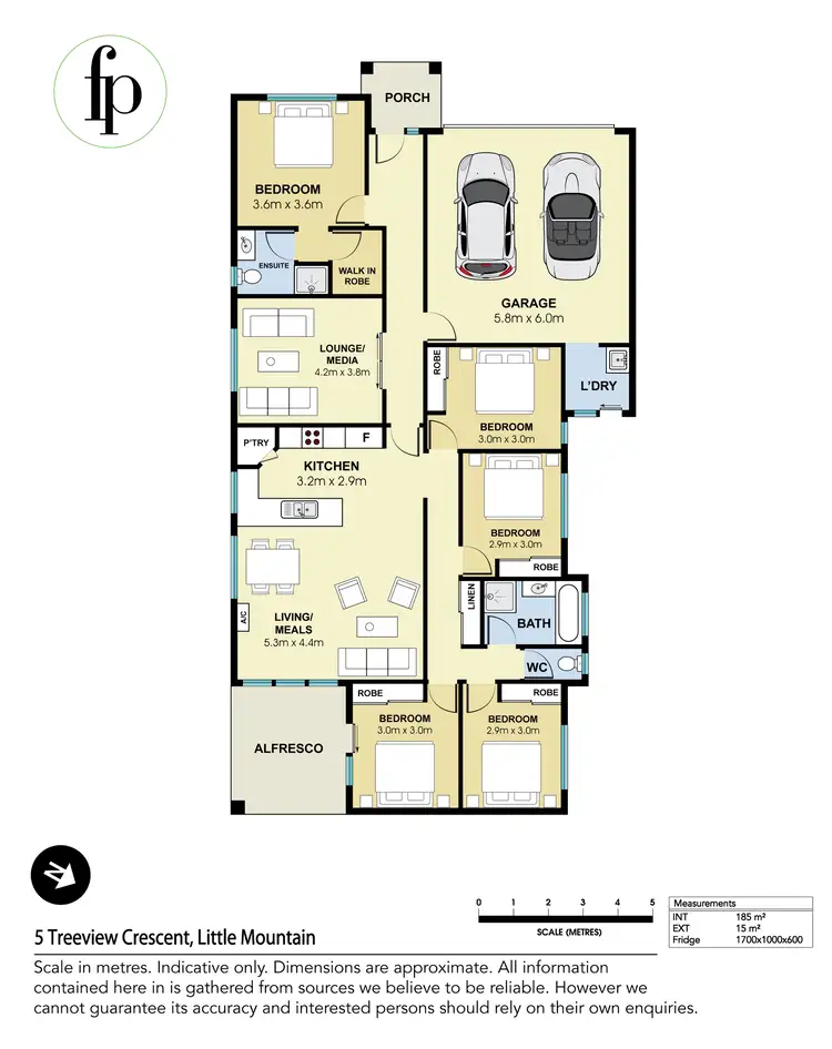 Floorplan of Homely house listing, 5 Tree View Crescent, Little Mountain QLD 4551