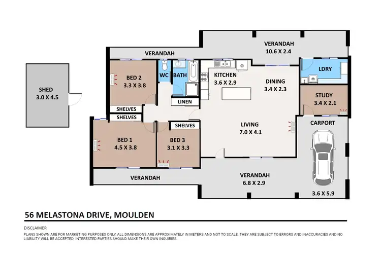 Floorplan of Homely house listing, 56 Melastoma Drive, Moulden NT 830