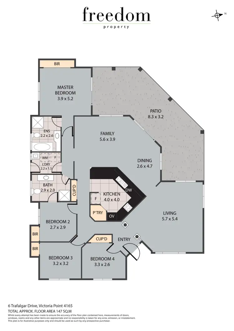 Floorplan of Homely house listing, 6 Trafalgar Drive, Victoria Point QLD 4165