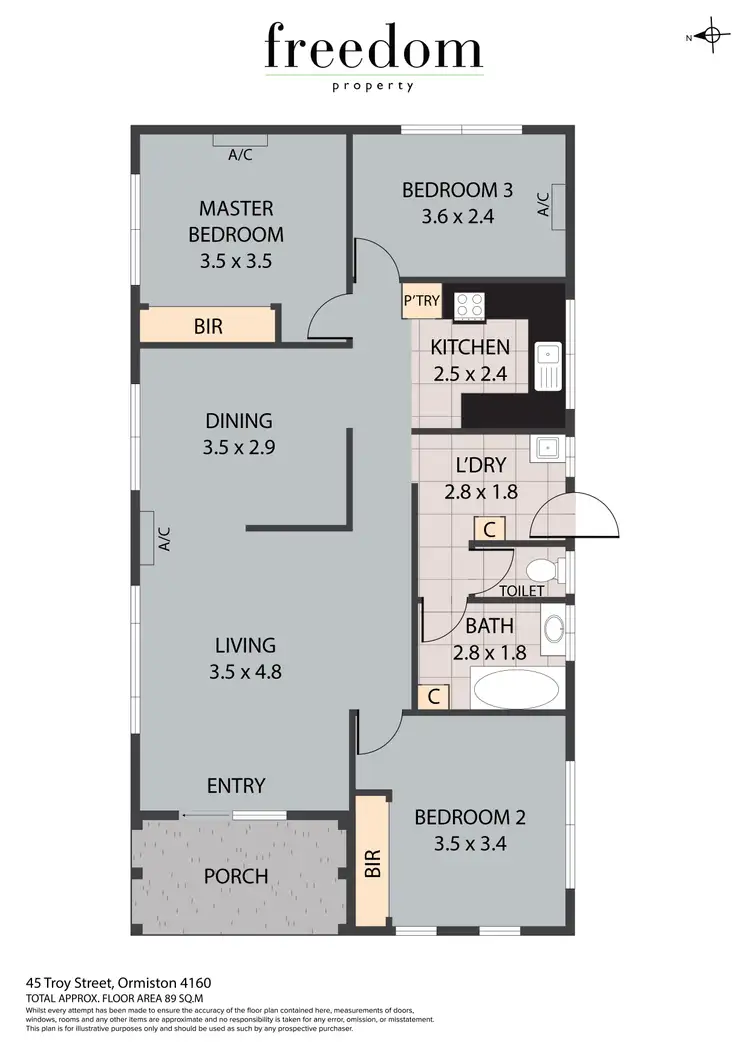 Floorplan of Homely house listing, 45 Troy Street, Ormiston QLD 4160