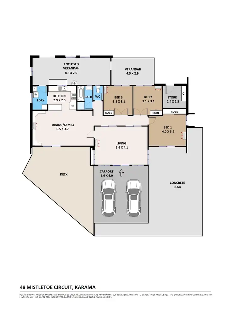 Floorplan of Homely house listing, 48 Mistletoe Circuit, Karama NT 812