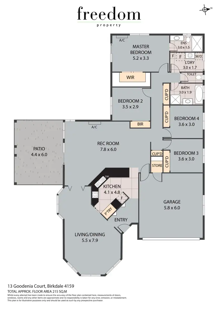 Floorplan of Homely house listing, 13 Goodenia Court, Birkdale QLD 4159