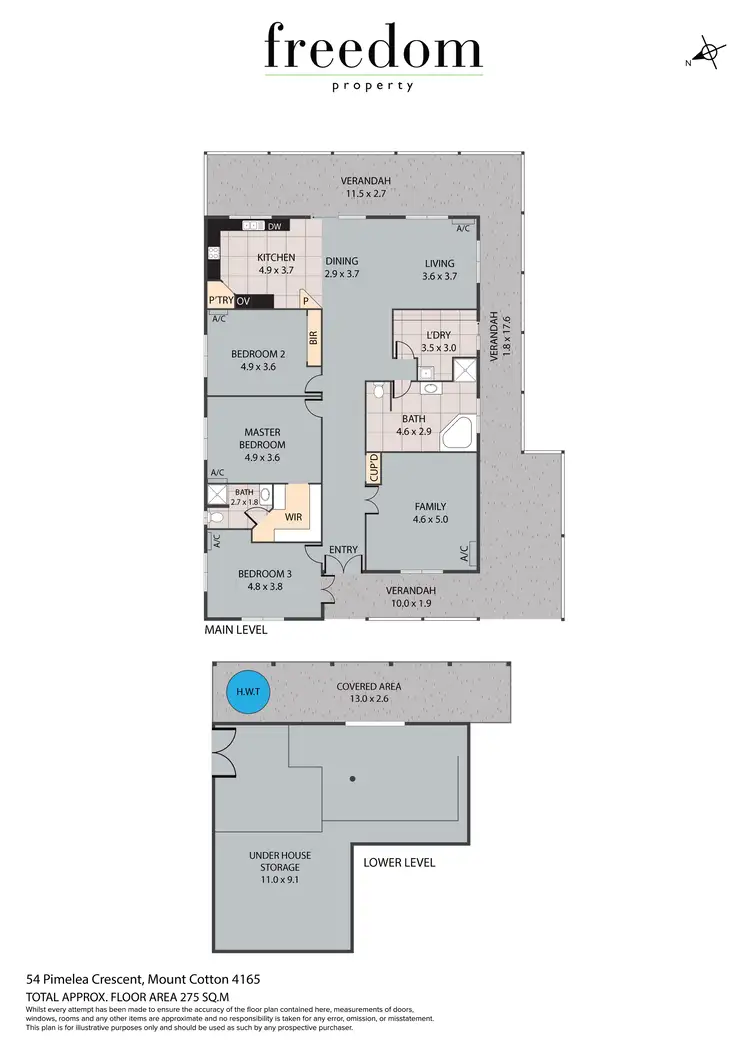 Floorplan of Homely house listing, 54 Pimelea Crescent, Mount Cotton QLD 4165