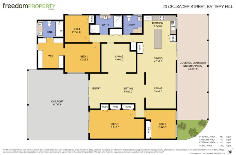 Floorplan of Homely house listing, 20 Crusader Street, Battery Hill QLD 4551