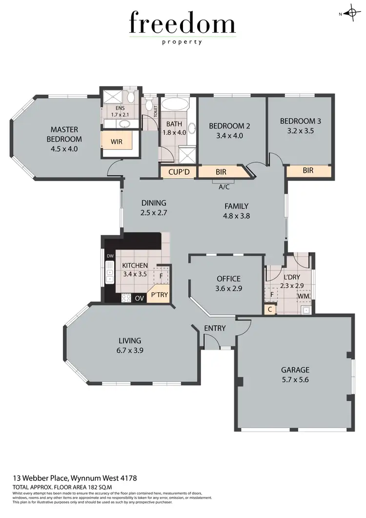 Floorplan of Homely house listing, 13 Webber Place, Wynnum West QLD 4178