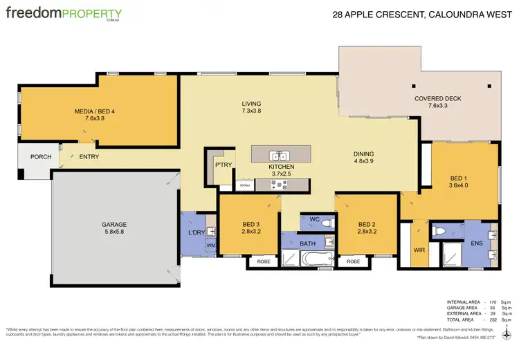 Floorplan of Homely house listing, 28 Apple Crescent, Caloundra West QLD 4551