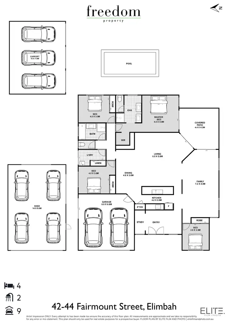 Floorplan of Homely rural property listing, 42-44 Fairmount Street, Elimbah QLD 4516