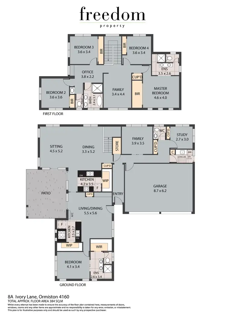 Floorplan of Homely house listing, 8a Ivory Lane, Ormiston QLD 4160