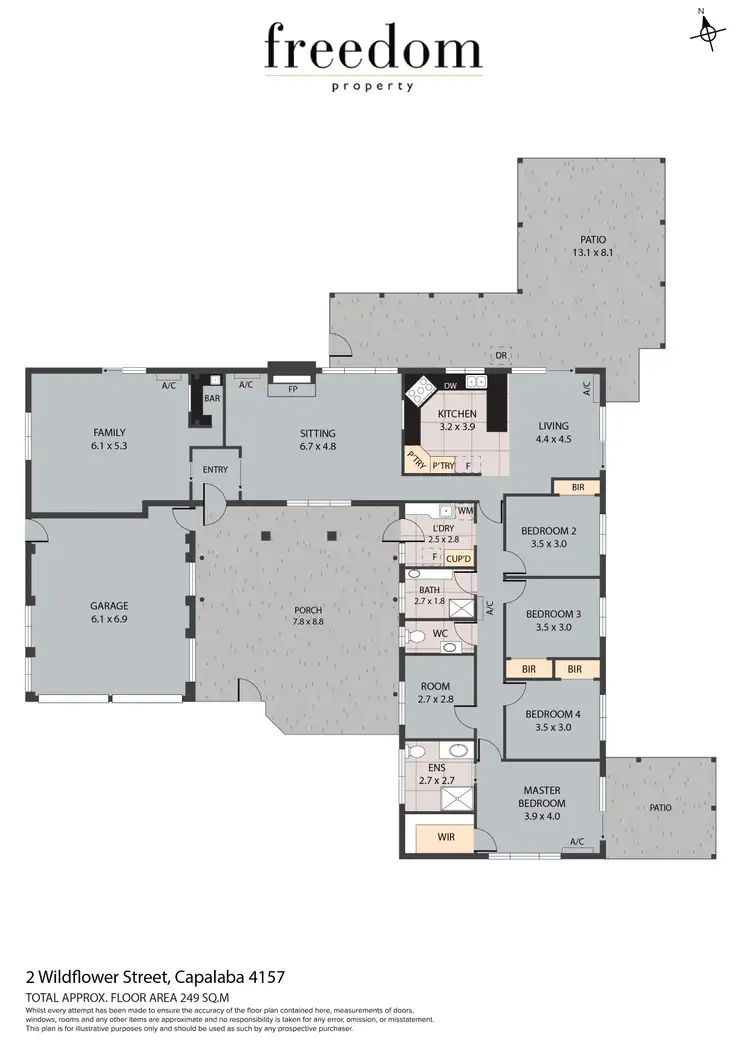Floorplan of Homely rural property listing, 2 Wildflower Street, Capalaba QLD 4157