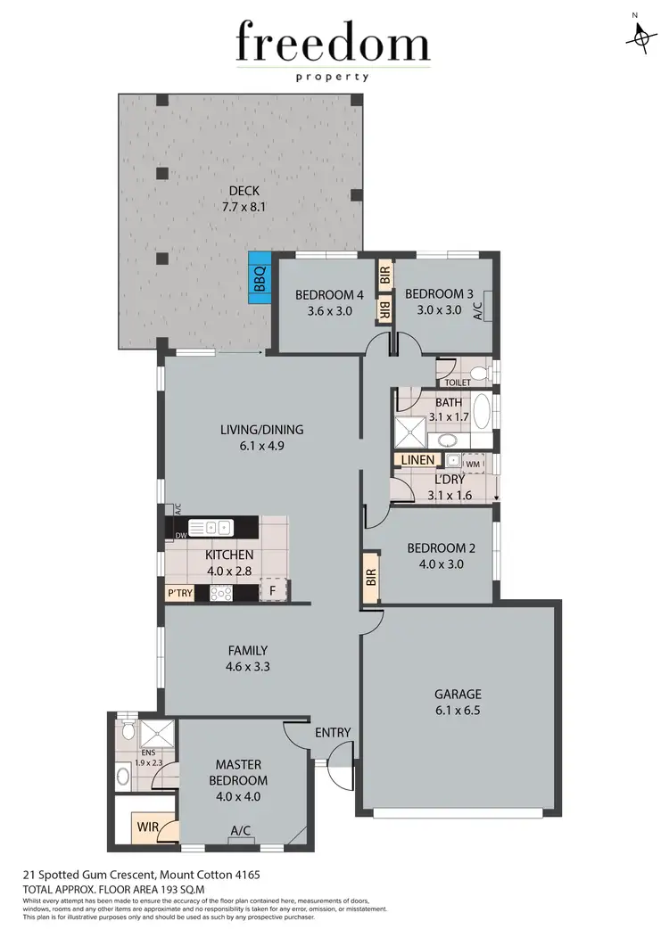 Floorplan of Homely house listing, 21 Spotted Gum Crescent, Mount Cotton QLD 4165