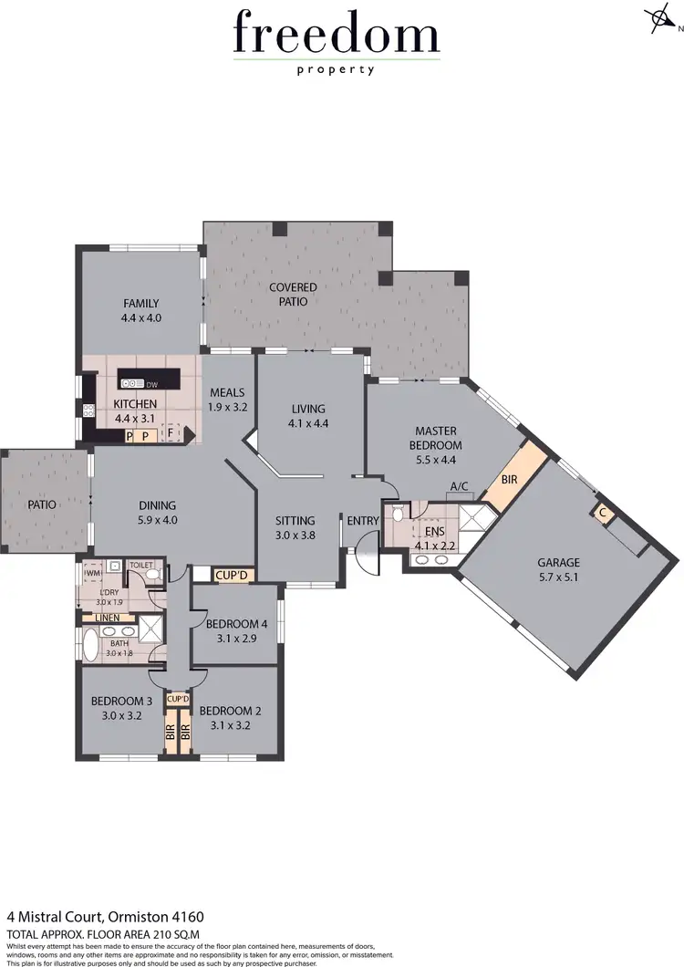 Floorplan of Homely house listing, 4 Mistral Court, Ormiston QLD 4160