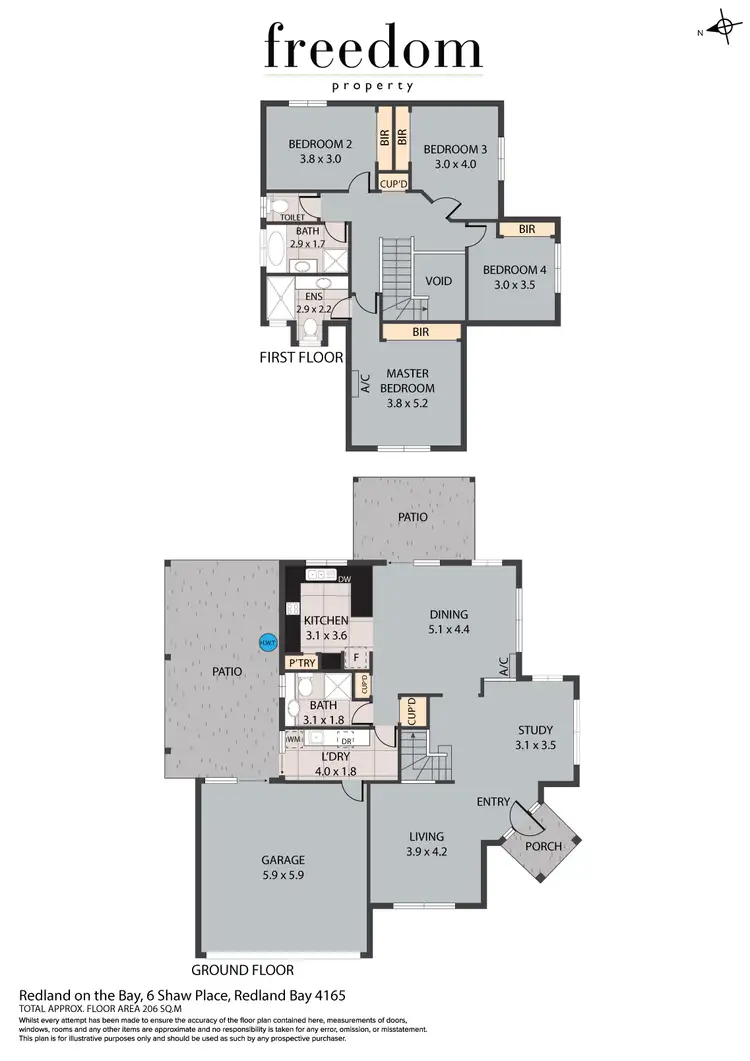 Floorplan of Homely house listing, 6 Shaw Place, Redland Bay QLD 4165