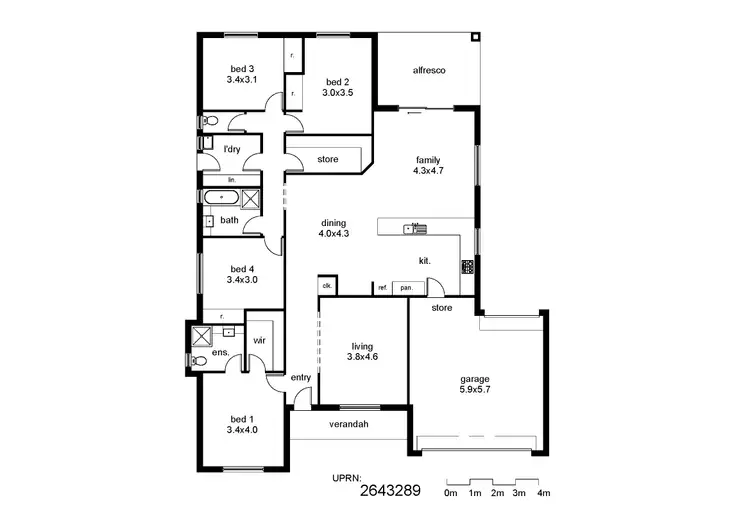 Floorplan of Homely house listing, Address available on request