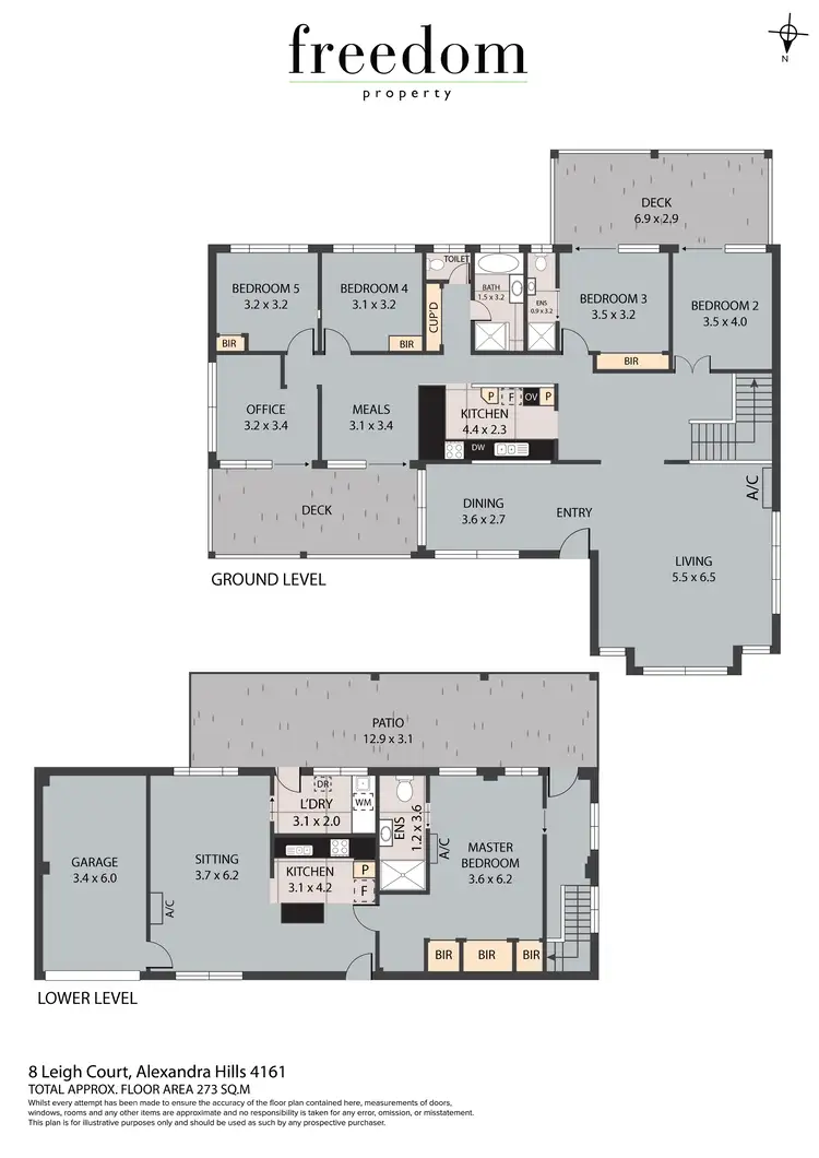 Floorplan of Homely house listing, 8 Leigh Court, Alexandra Hills QLD 4161