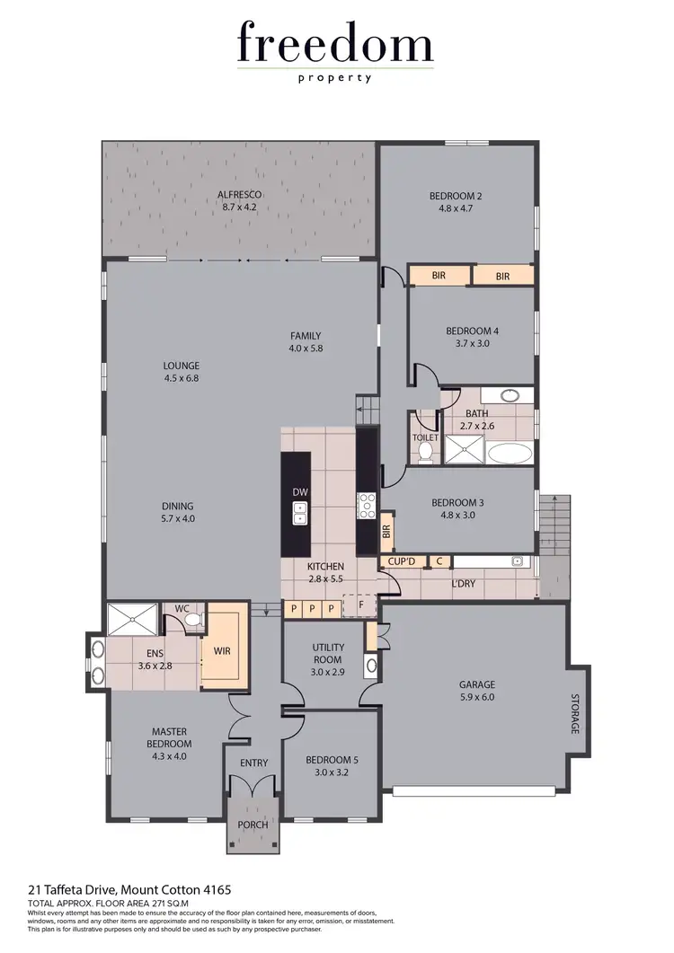 Floorplan of Homely house listing, 21 Taffeta Drive, Mount Cotton QLD 4165