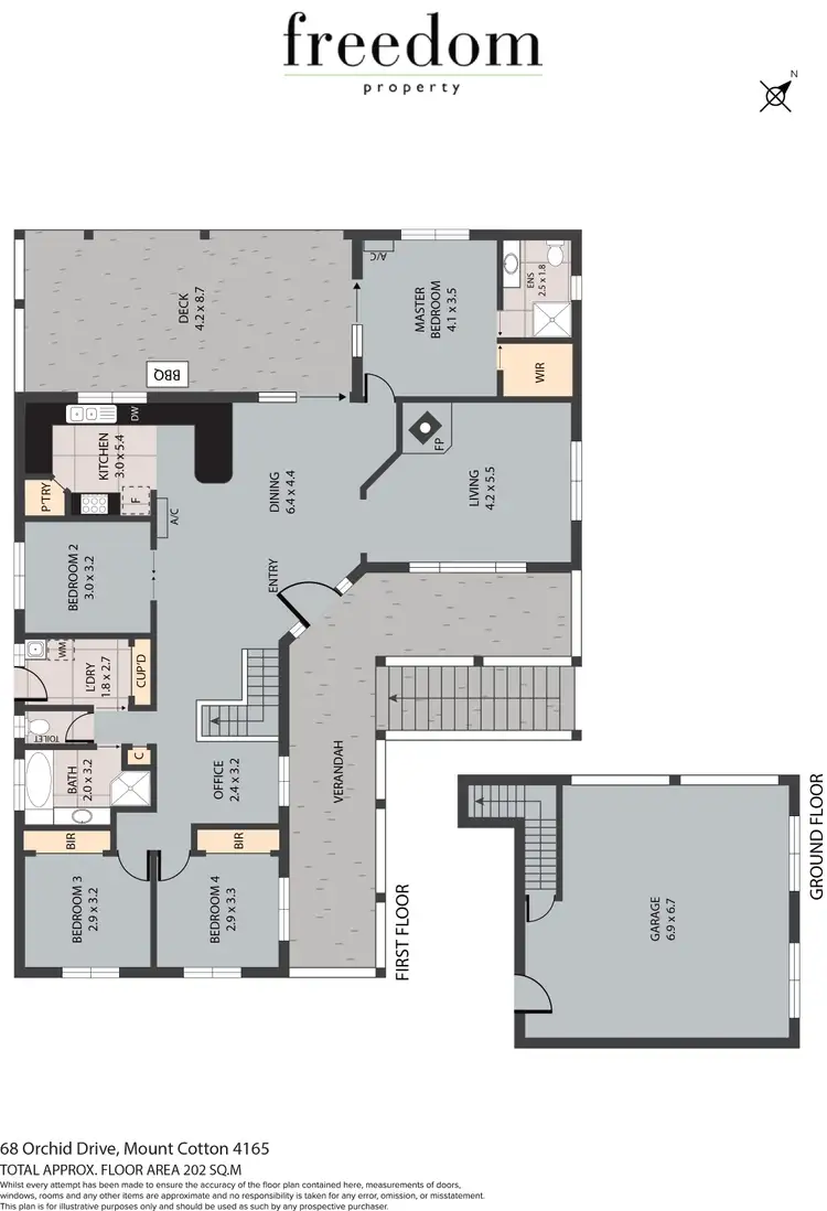 Floorplan of Homely house listing, 68 Orchid Drive, Mount Cotton QLD 4165