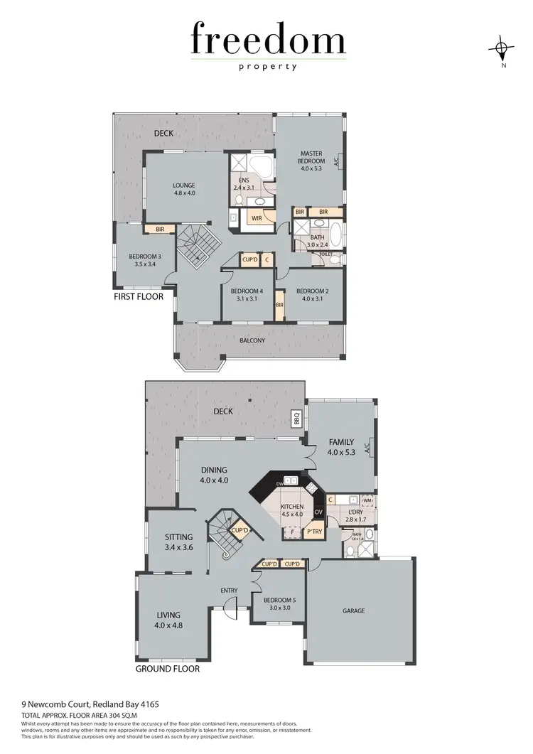 Floorplan of Homely house listing, 9 Newcomb Court, Redland Bay QLD 4165